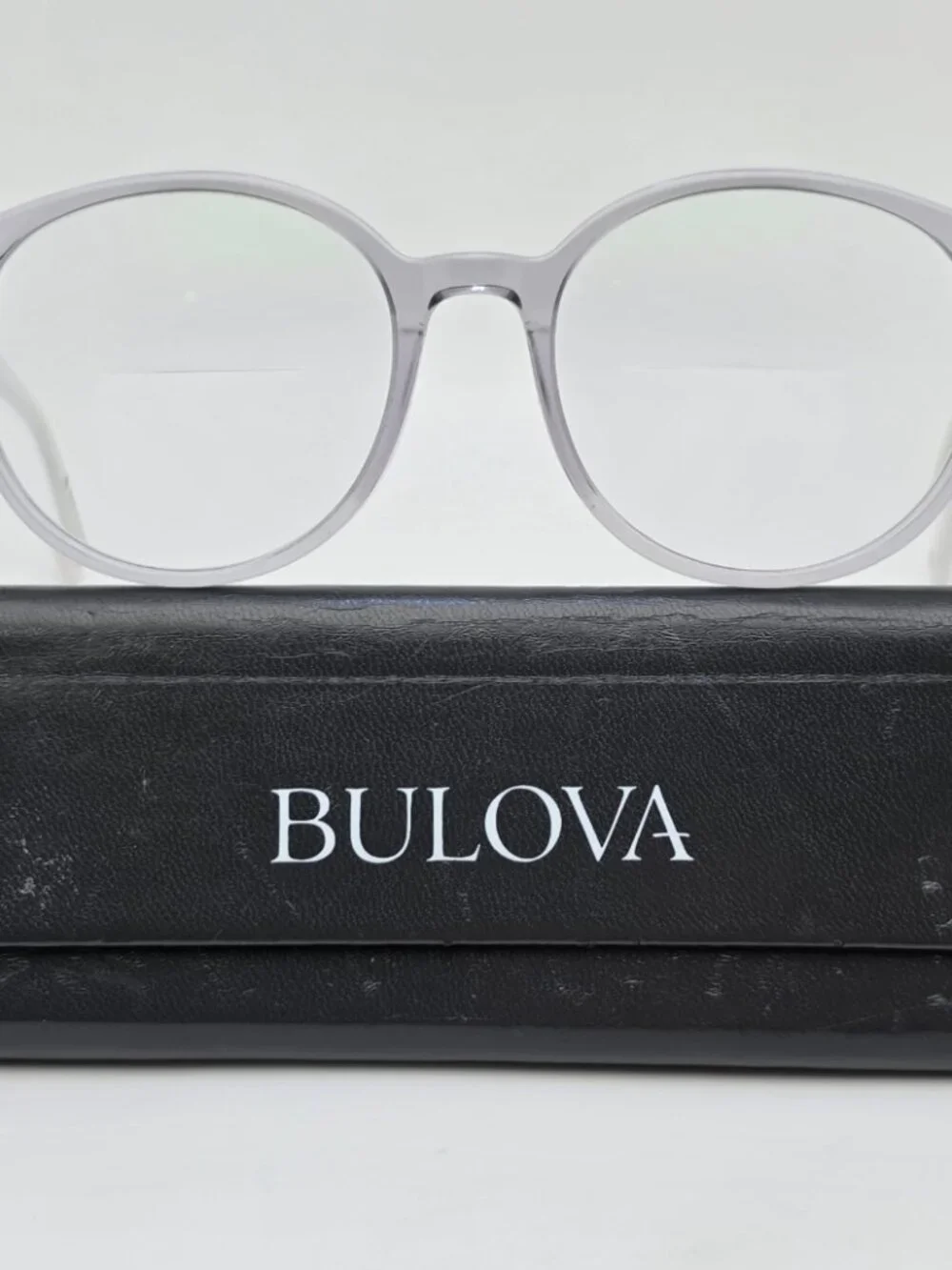 Bulova Surfside Crystal Clear White Eyeglasses Frame w/ Flexhinge and Case 51mm